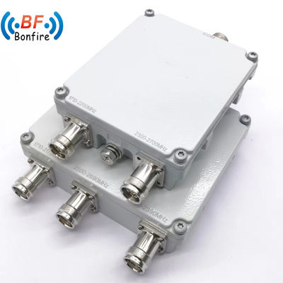 Innen-/Außen-IP65 698-2700MHz 4,3-10-F DIN-F HF-Kombinator mit kompakter Verpackungsgröße