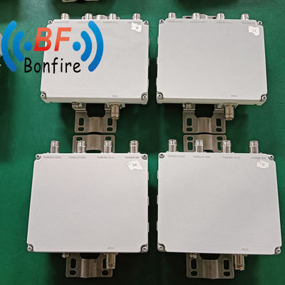 Topwave 1710-2700MHz RF Low Pim Quadplexer DIN weiblich -155dbc Quad-Band Combiner Grau