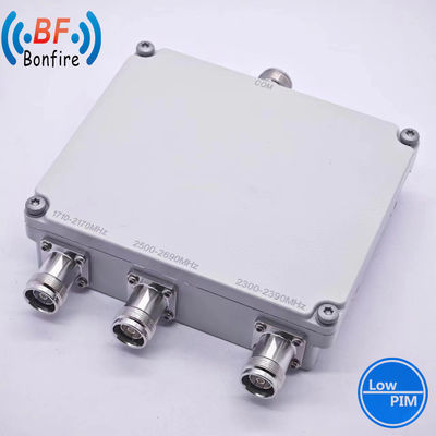 5g HF-Kombinator 1710-2170MHz 2300-2690MHz HF Breitband-Low Pim Quadplexer HF-Multiplexer für Ibs Bts Das