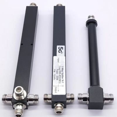 698-4200MHz N-F 3-Wege Low Pim Hohlraum Hochleistungssplitter in kundenspezifischer Graufarbe