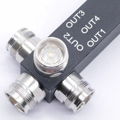 0.510kg Paket Bruttogewicht 698-4200MHz 3/4-Wege-Leistungssplitter Reaktiv