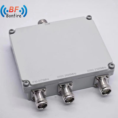 4X4 Low Pim 1710-1880 1920-2170 2300-2400 2500-2700MHz mit N 4.3-10 DIN-Anschluss Grau