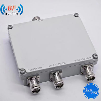 2300-2400 2500-2700MHz Low Pim -150dbc Triplexer RF Diplexer Twin Diplexer RF Dual Band Combiner mit 4.3-10-F-Anschluss