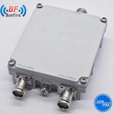 4.3-10f DIN-F IP67 Low Pim -150dbc Triplexer RF Duplexer Dual Band Combiner für Anwendungen