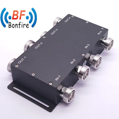 Maßgeschneiderter Grau 698-3800MHz RF Low Pim 3dB Hybrid-Kopplungskombinator 4,3-10 Weiblicher Typ