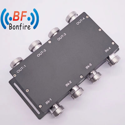 Maßgeschneiderter Grau 698-3800MHz RF Low Pim 3dB Hybrid-Kopplungskombinator 4,3-10 Weiblicher Typ