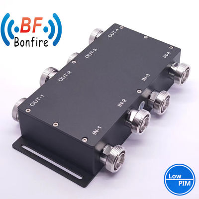 698-3800MHz UHF 3dB 4 in 4 aus Matrix Hybrid Kopplung für 4.3-10-F/DIN-F/N-F Schnittstelle