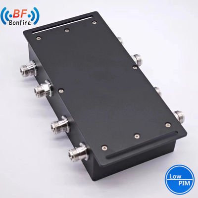 4.3-10 Weiblicher Breitband 4X4 Hybridkombiner mit niedrigem Pim -160 dBc 2X43 dBm DQ-XXXXX Grau