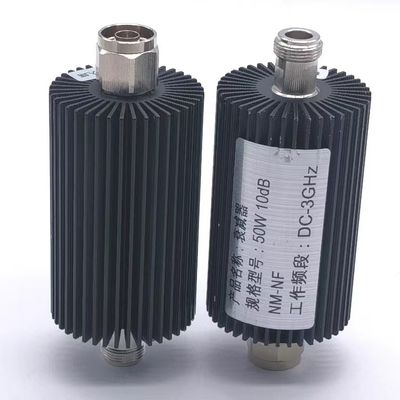50 W Coaxial Attenuator RF Attenuator DC-3800MHz Grau für die Bereitstellung von Projekten