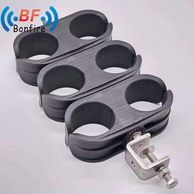 Einzelloch 3-Wege-Selbstverriegelung Tower Cable Clamp Leistung für 7/8 &quot;koaxiale HF-Kabel