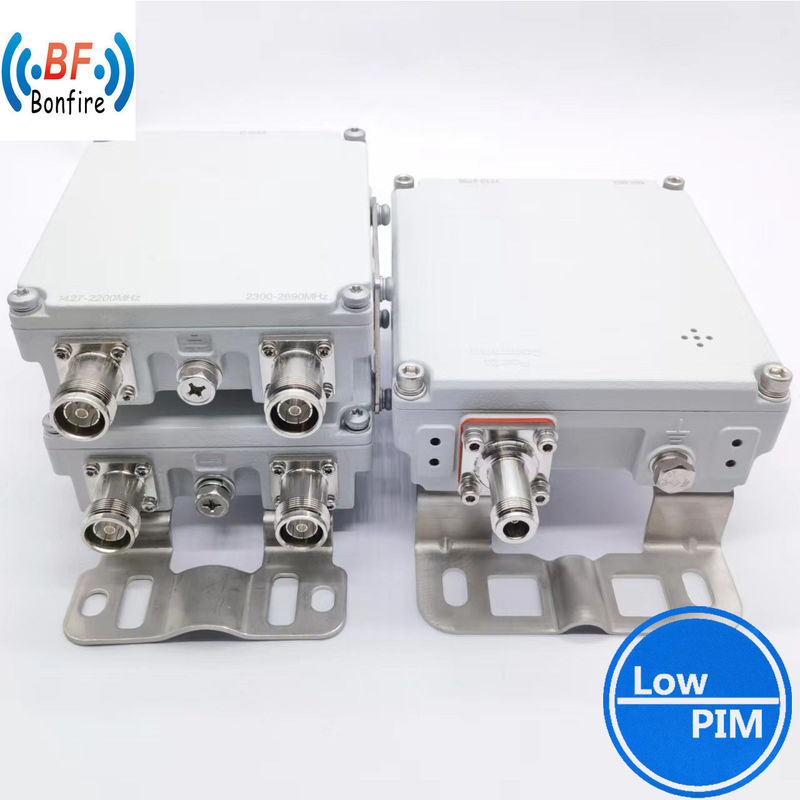 Funk-Einzelgerät-Duplexer-Kombinator Grau 1710-1880/1920-2690MHz 7/16DIN weiblicher Stecker