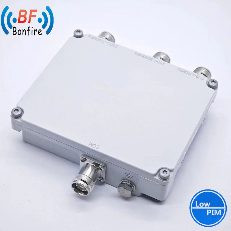 1710-2170MHz 2300-2690MHz Breitband-Duplexer RF Low Pim Diplexer Combiner 4,3-10 Weiblich