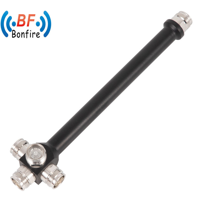4 Wege Low Pim Reactive High Power Splitter 698-3800MHz 4,3-10 F Grau/Rot/Schwarz/Anpassung