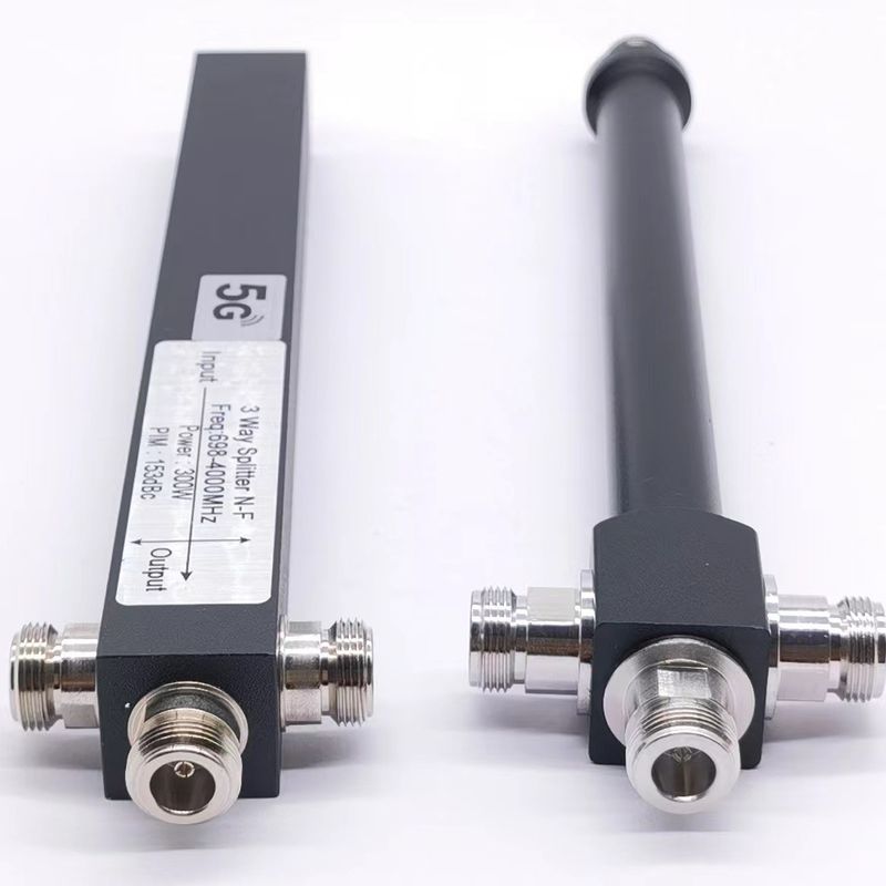 698-4200MHz N-F 3-Wege Low Pim Hohlraum Hochleistungssplitter in kundenspezifischer Graufarbe