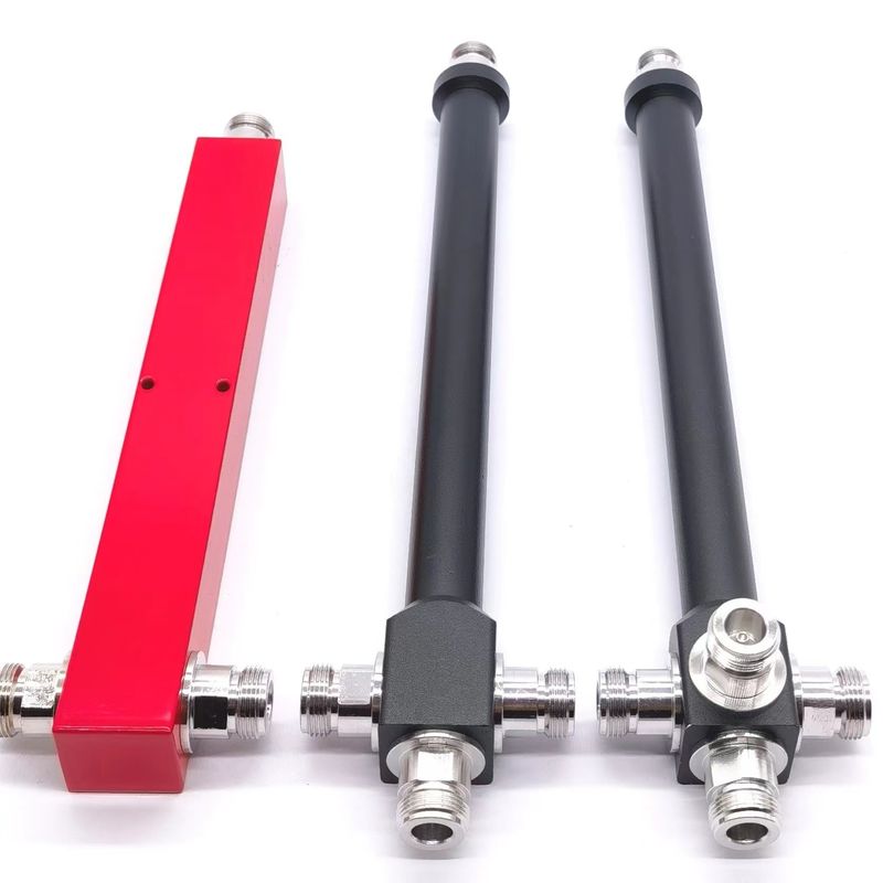 High Power N-F 2/3/4 Way Splitter für die öffentliche Sicherheit 698-3800MHz/Grau/Rot/Schwarz/auf maß angepasst