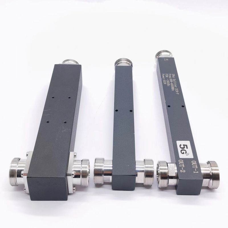 GFQ-0338-X3301 Grau/Rot/Schwarz/Maßgeschneiderter 2-Wege-Hochleistungssplitter für DAS IBS 350-3800MHz