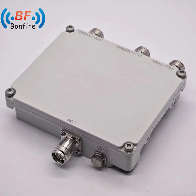 4X4 Low Pim 1710-1880 1920-2170 2300-2400 2500-2700MHz mit N 4.3-10 DIN-Anschluss Grau