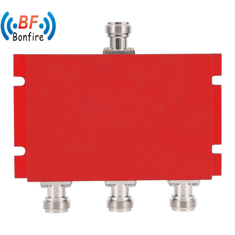 136-174MHz 3-Wege Rot-RF-Mikro-Streifen-Leistungsdivider UHF-VHF-Divider mit Innenraumkapazität
