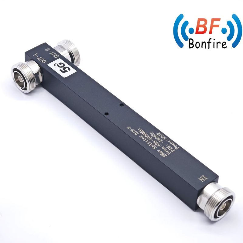 350-3800MHz DIN-F -160dbc IP65 2-Wege-Reaktionsstromsplitter mit 0,510kg Bruttogewicht