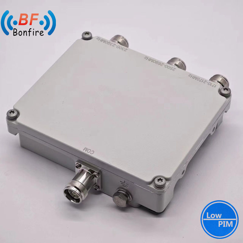 Triplexer RF Diplexer 1710-1880 1920-2170 2300-2400 2500-2700MHz Dual Combiner mit weiblichem DIN-Anschluss