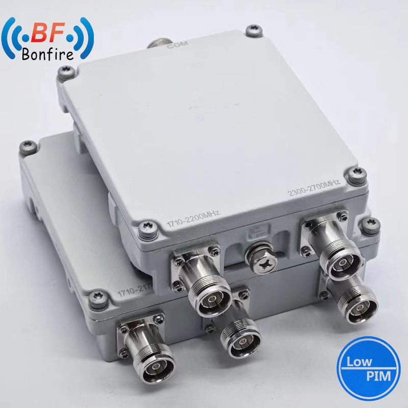 Funkfrequenz FM VHF UHF Triplexer Diplexer Kombinator 1710-1880 1920-2170 MHz 4 N weiblicher Stecker