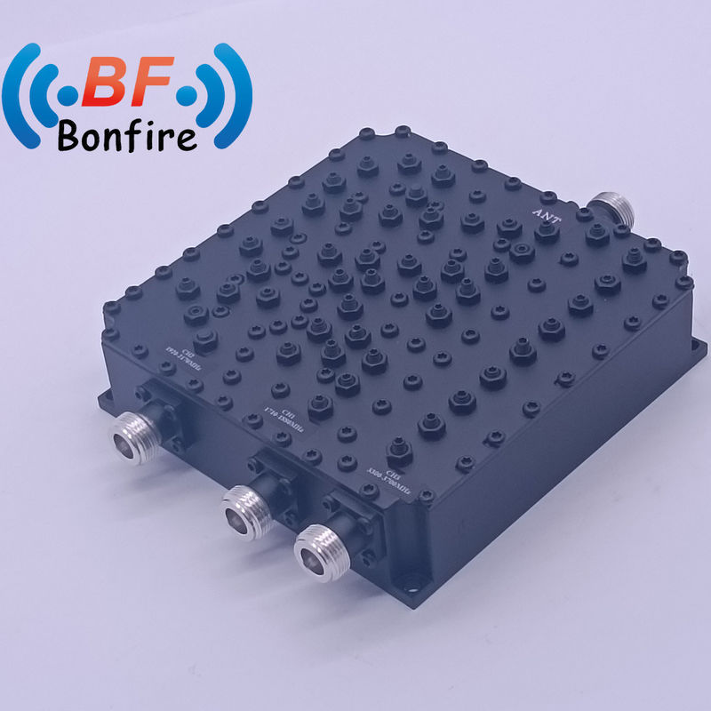 HLQ-XXXXX Tri-Band Combiner 1710-1880 1920-2170 3300-3700MHz mit 4,3-10-F DIN-F N-F