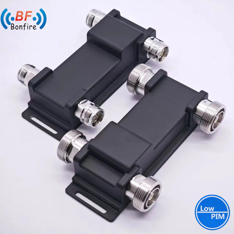 2X1 3dB 698-4000MHz Hybridkopplung Hybridkombinator DIN Weiblich DQ-XXXXXX Grau/Rot/Schwarz