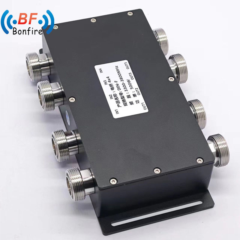 500 Watt 4*4 6dB Hybridkopplung Hybridkombiner 4 in 4 aus N 4.3-10 DIN-Anschluss mit 1