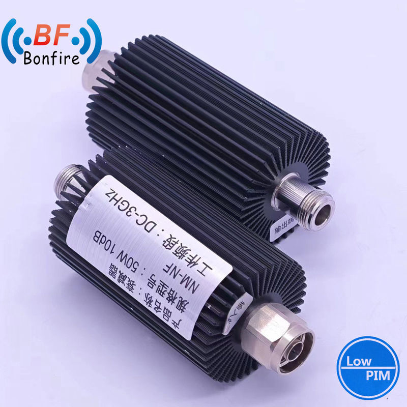 Grauer 100 Watt DC-3800MHz 3-40 dB verstellbarer Dämpfer RF-Koaxialdämpfer für Telekommunikationssysteme
