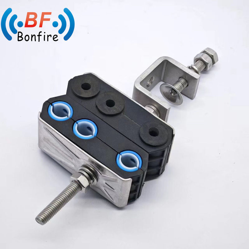 4 Wege Koaxialkabel 1/2&quot; Flex-Fiber-Optik-Fütterungsklemme 5-7mm 19-25mm Datentabelle unten