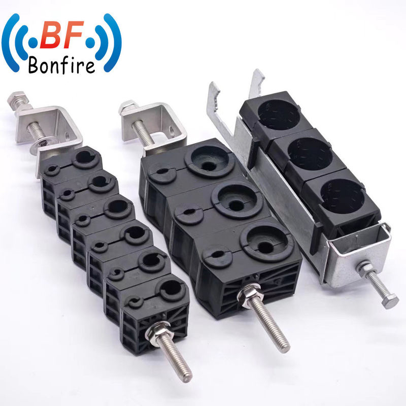 KXK-XXXXX Fütterkabelklemme für RF-Doppelkabelklemme zur Anpassung an 1/2&quot; Wellkabel