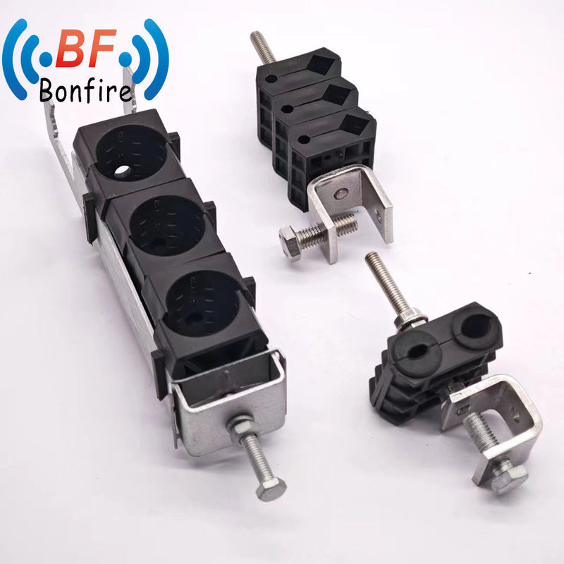 KXK-XXXXX Kunststoffkabelgerät LMR400 mit Feeder-Klemm 3/8&quot; und Kunststoffkabelklemm